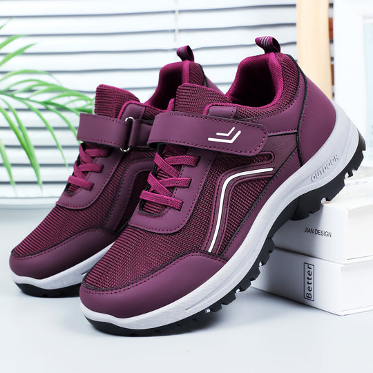Damen Sportliche Outdoor-Sneaker mit verstellbarem Klettverschluss und griffiger Sohle EB