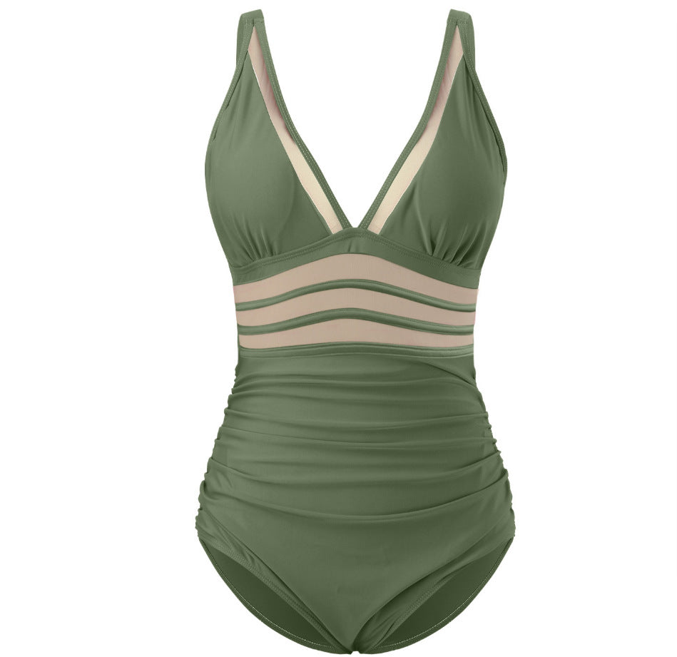 Damen eleganter Badeanzug mit verführerischen Cut-Out-Details EB