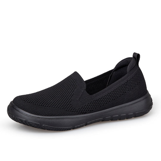 Damen nan nahtloser Strick-Slipper mit ergonomischer Fußbettenkontur und stoßabsorbierender Leichtlaufsohle EB
