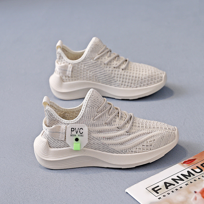 Damen Sportliche Sneakers mit atmungsaktivem Obermaterial und stabiler Sohle EB