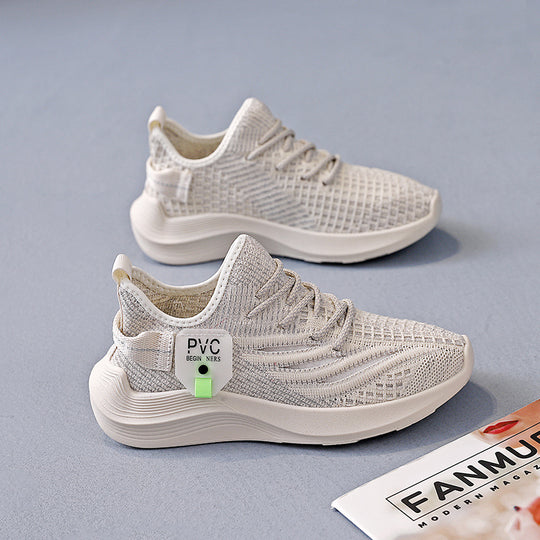 Damen Sportliche Sneakers mit atmungsaktivem Obermaterial und stabiler Sohle EB