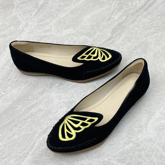 Damen Ballerinas mit filigranem Schmetterlingsdesign EB