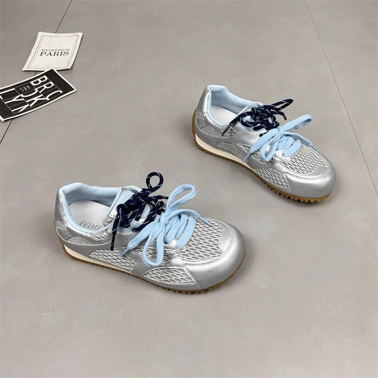 Damen sportliche Laufschuhe mit atmungsaktivem Mesh-Obermaterial und rutschfester Sohle EB