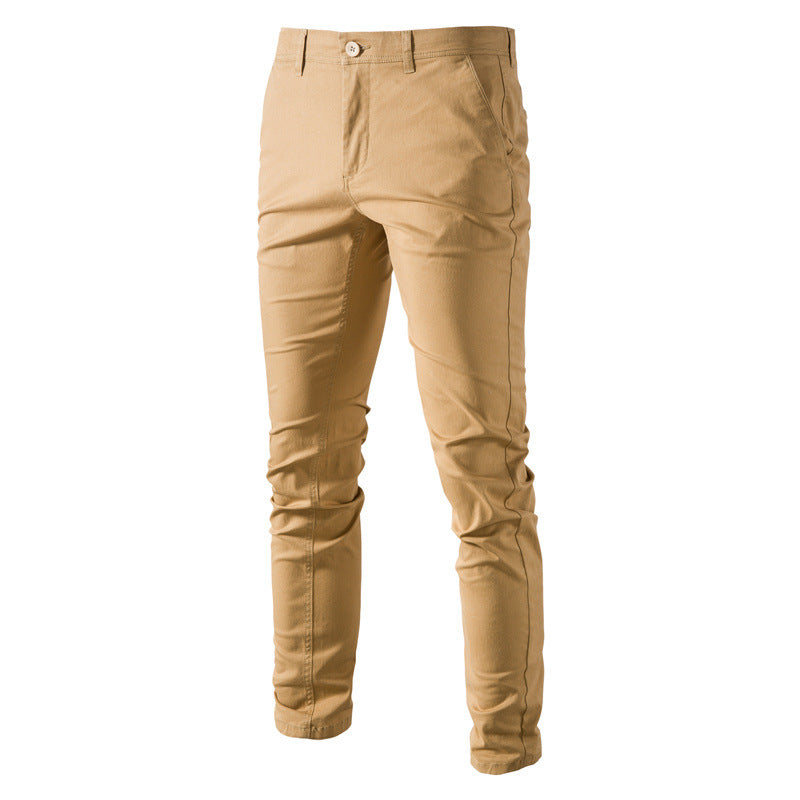 Herren Chinohose mit schmaler Passform und elastischem Bund EB