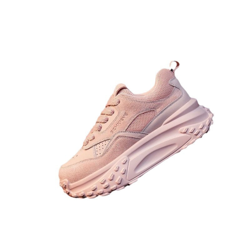 Damen Sportliche Chunky Sneakers mit atmungsaktiver Mesh-Oberfläche und gepolsterter Sohle EB