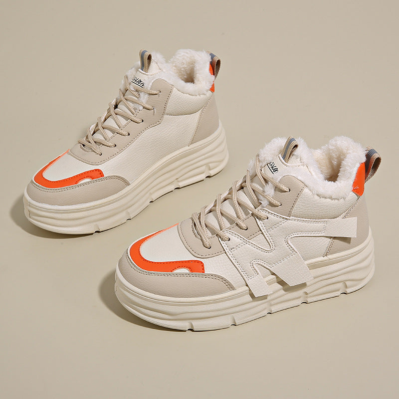 Damen Hohe Sneakers mit weichem Innenfutter und modischem Design EB