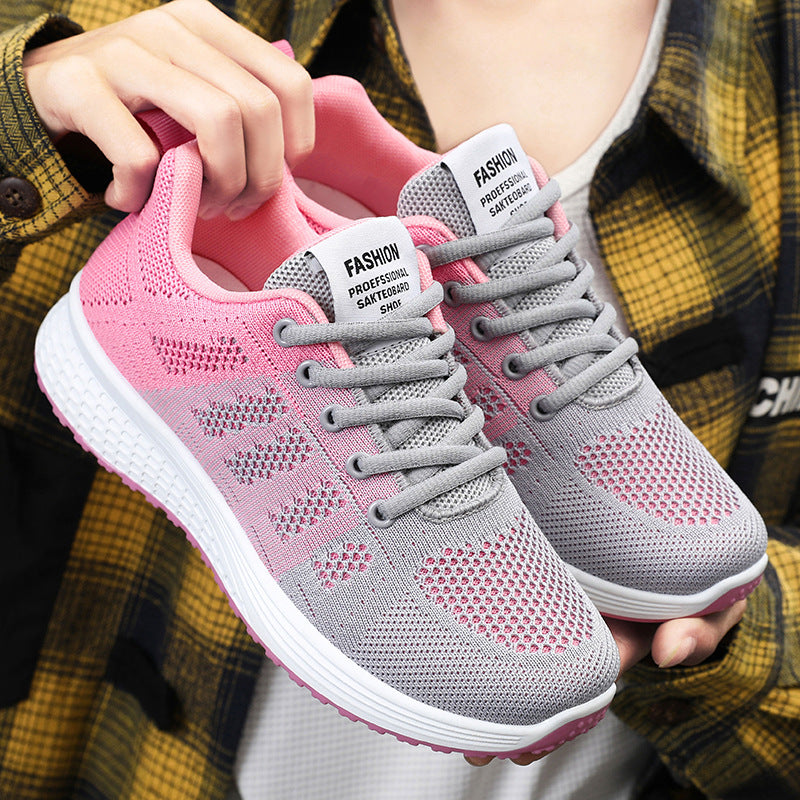 Damen Sportliche Sneaker mit atmungsaktivem Obermaterial und ergonomischer Dämpfung EB