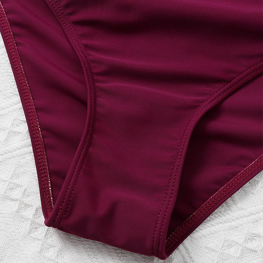 Damen Pflegeleichter Tankini mit modischem Wickeldesign EB