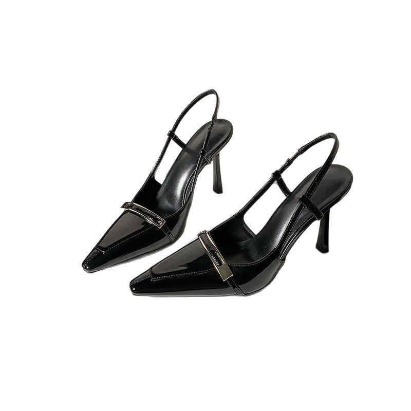 Damen Slingback Pumps mit elegantem Spitzendesign EB