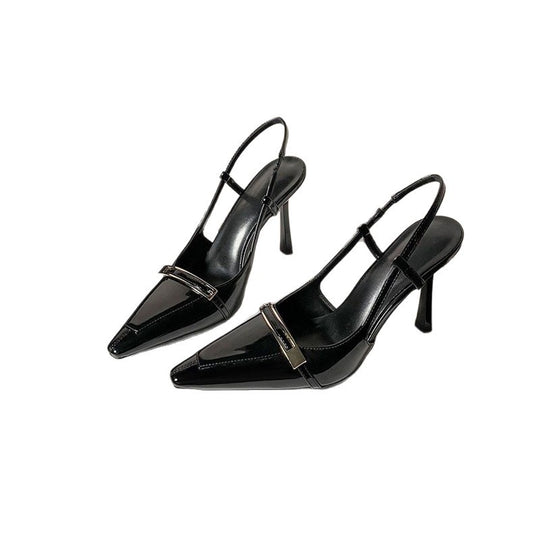 Damen Slingback Pumps mit elegantem Spitzendesign EB
