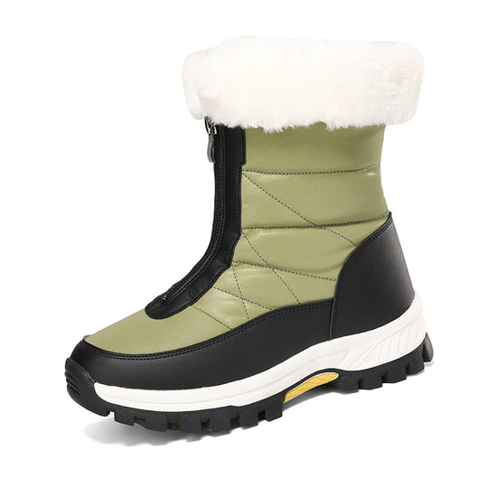 Damen thermoisolierte Winterstiefel mit Außensohle und bequemem Futter EB