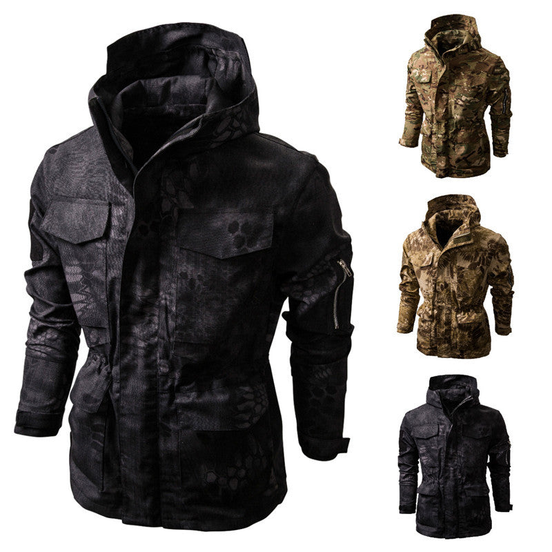 Herren Outdoor-Jacke mit camouflage Design und praktischen Taschen EB
