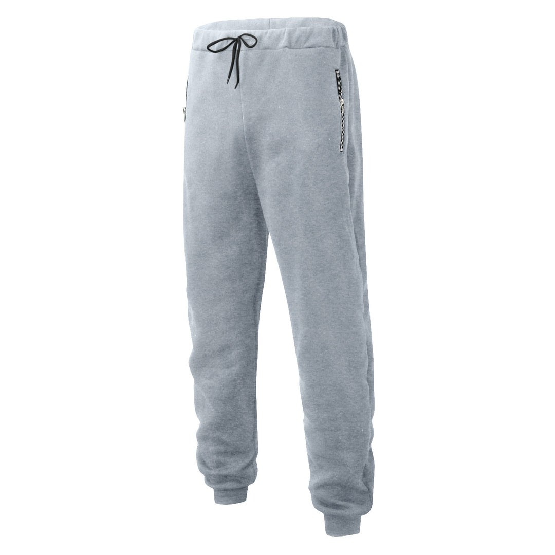 Herren nan komfortable Jogginghose mit elastischem Bund Kordelzug konisch zulaufenden Beinen und seitlichen Reißverschlusstaschen EB