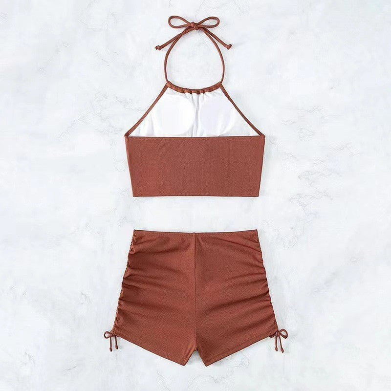 Damen Freizeit-Bikini-Set mit Raffungen EB