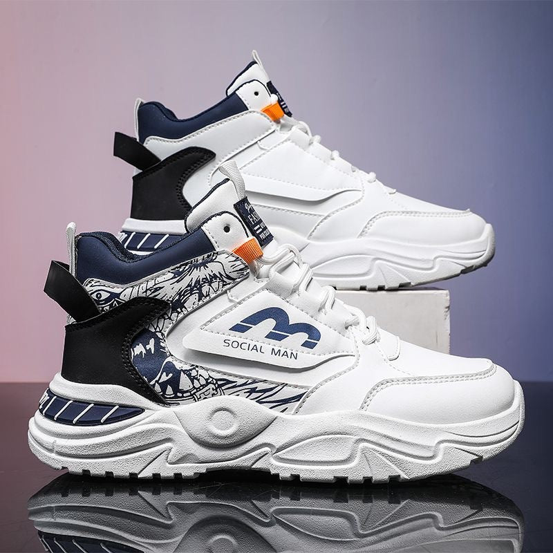 Damen Hohe Sneakers mit modernen grafischen Akzenten und stabiler Sohle EB