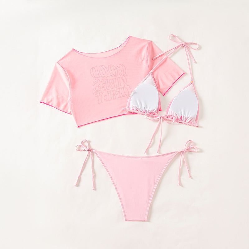 Damen Bikiniset mit lässigem Crop-Top EB