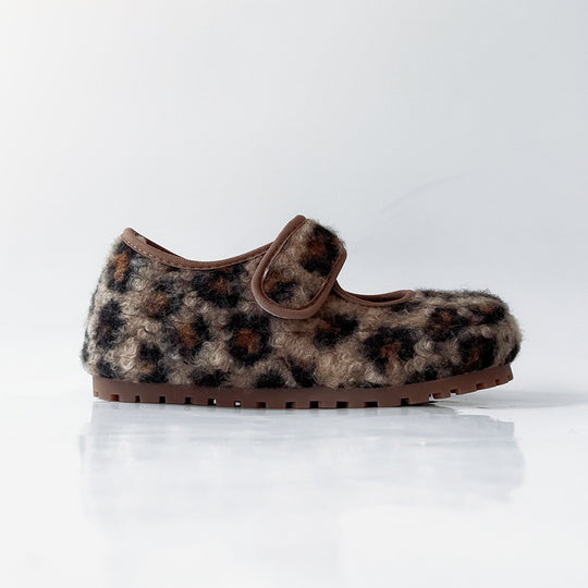 Damen Kuschelige Hausschuhe mit verstellbarem Riemen und weichem Innenfutter EB