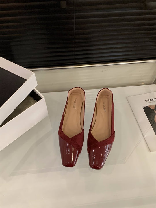 Damen elegante Slingback-Pumps mit modischem Glanz und komfortablem Fußbett EB