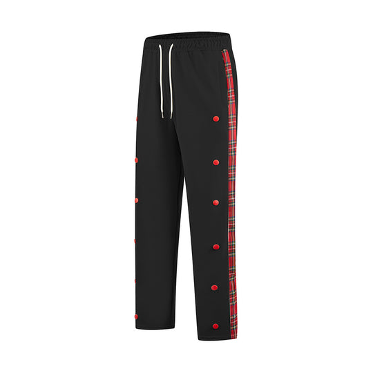 Herren Sportliche Jogginghose mit Druckknopf-Design und elastischem Bund EB