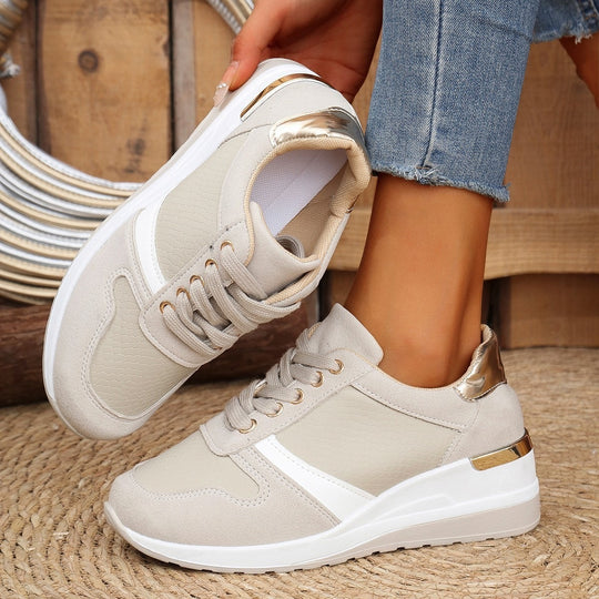 Damen Sportliche Sneakers mit gepolsterter Sohle und atmungsaktivem Obermaterial EB