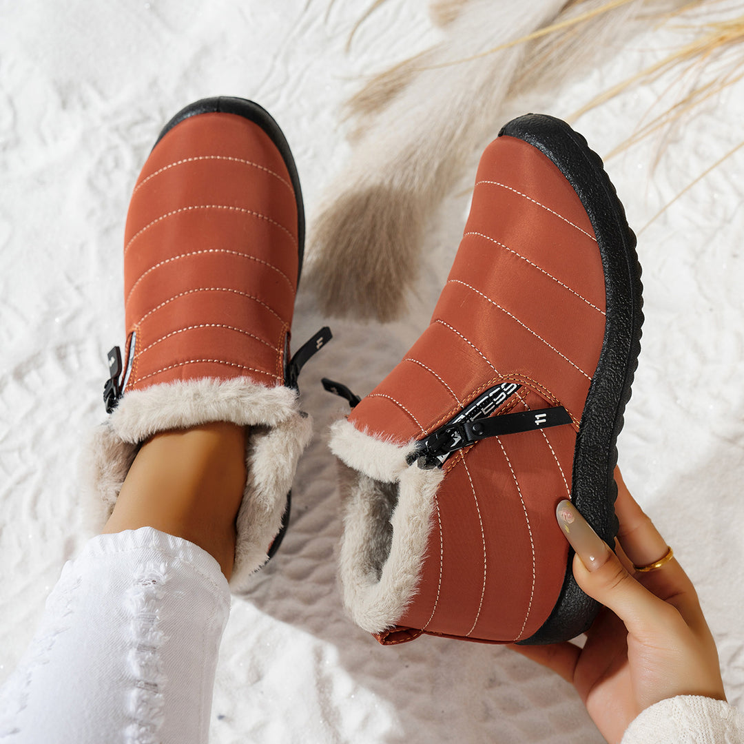Damen Komfortable Winterboots mit kuscheligem Innenfutter EB
