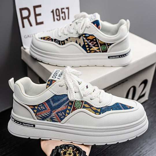 Damen Modische Sneakers mit einzigartigem Ethno-Design EB