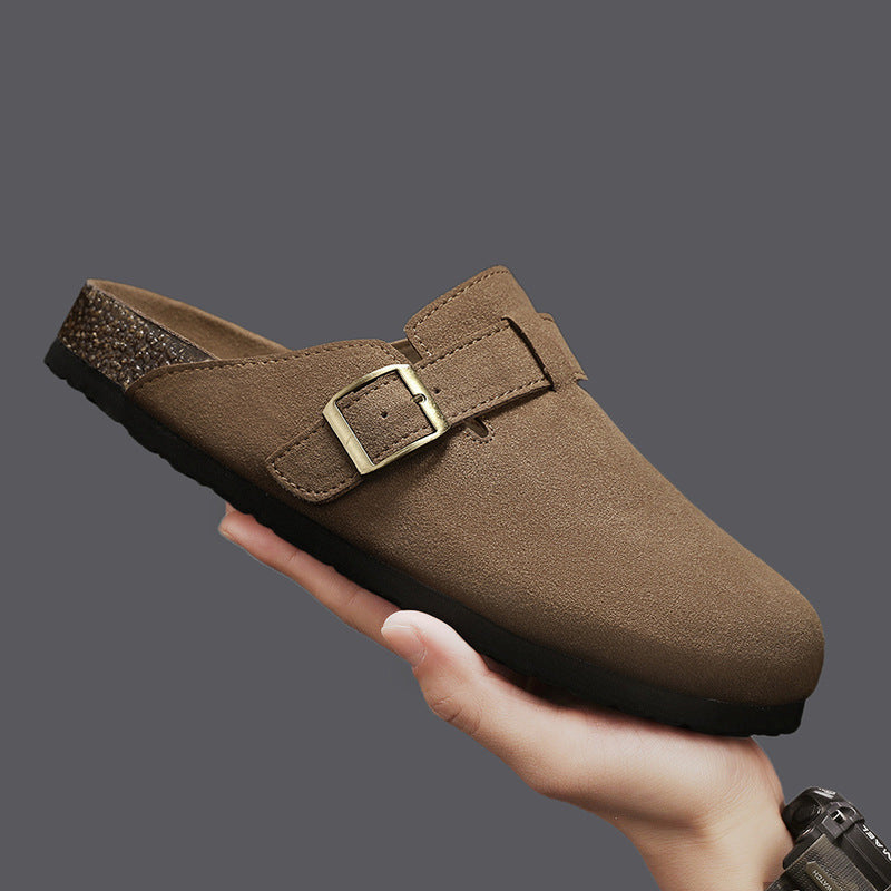 Damen elegante Clogs mit verstellbarem Riemen und rutschfester Sohle EB