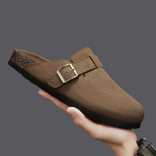 Damen elegante Clogs mit verstellbarem Riemen und rutschfester Sohle EB