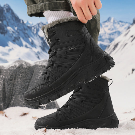 Damen Warmfutter Winterstiefel mit rutschfester Sohle und schnellem Schnellschnürsystem EB
