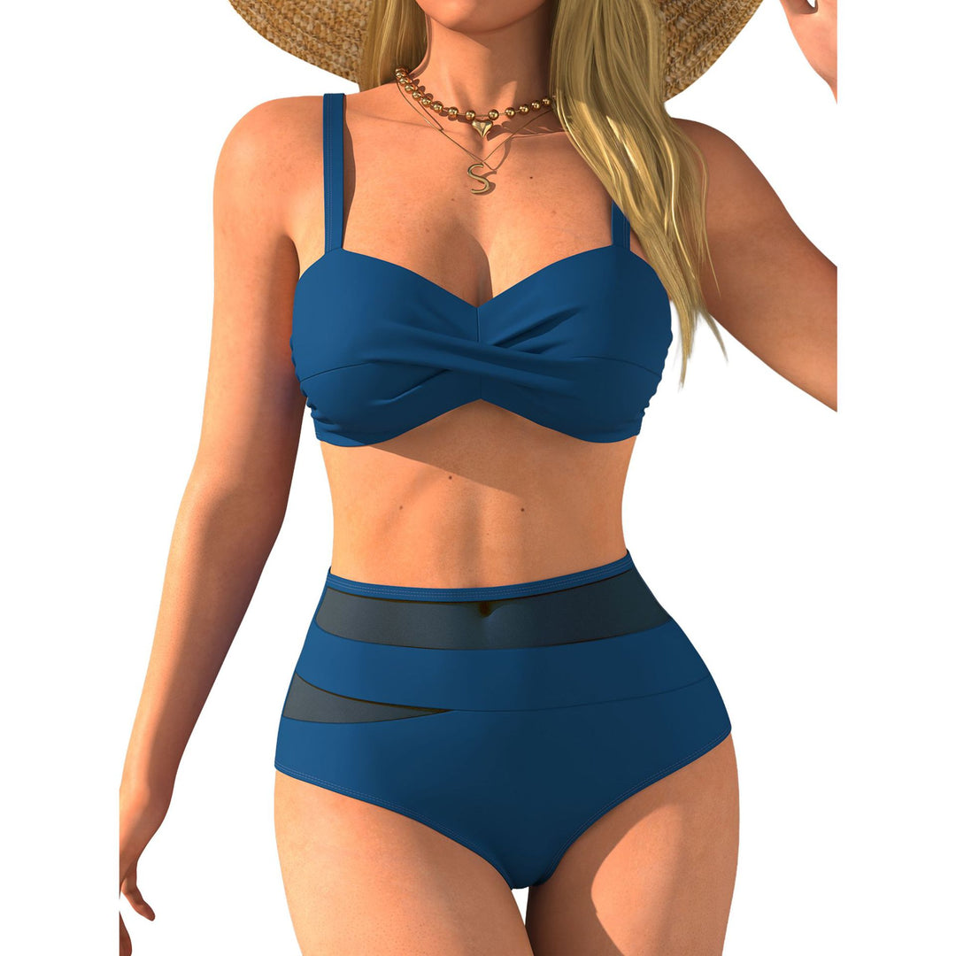 Damen Hochtaillierter Bikini mit modischem Twist EB