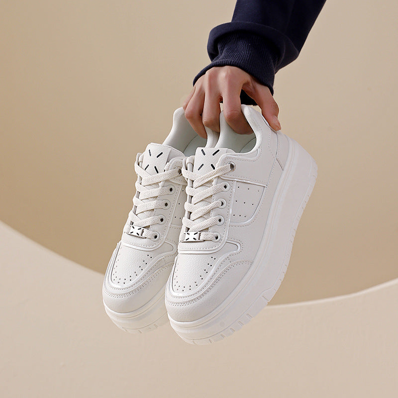 Damen modische Sneakers mit hohem Plateau und atmungsaktivem Design EB