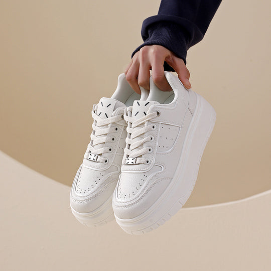 Damen modische Sneakers mit hohem Plateau und atmungsaktivem Design EB