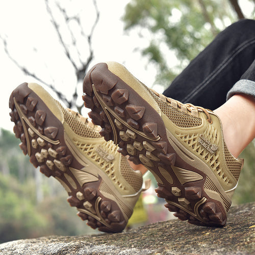 Damen Outdoor-Sneaker mit atmungsaktiver Mesh-Oberfläche und rutschfester Sohle EB