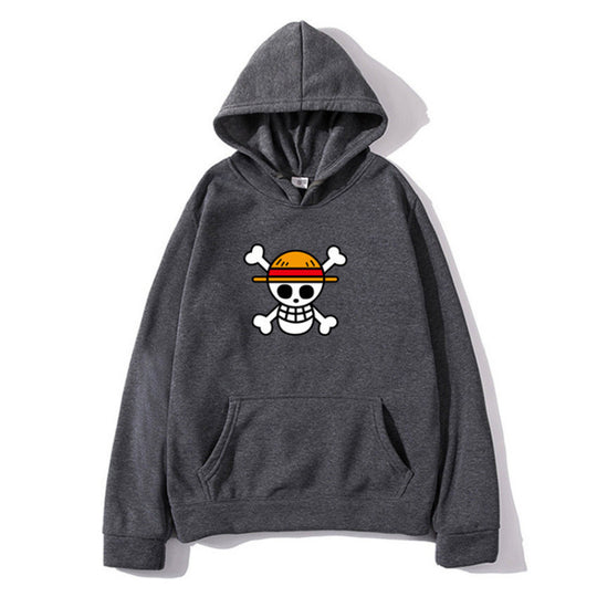Damen Kapuzenpullover mit kreativem Piratenmotiv und bequemer Passform EB