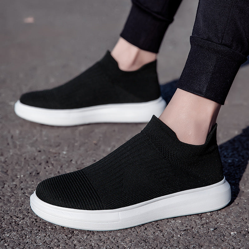 Damen bequeme Slip-On Sneakers mit atmungsaktivem Obermaterial EB