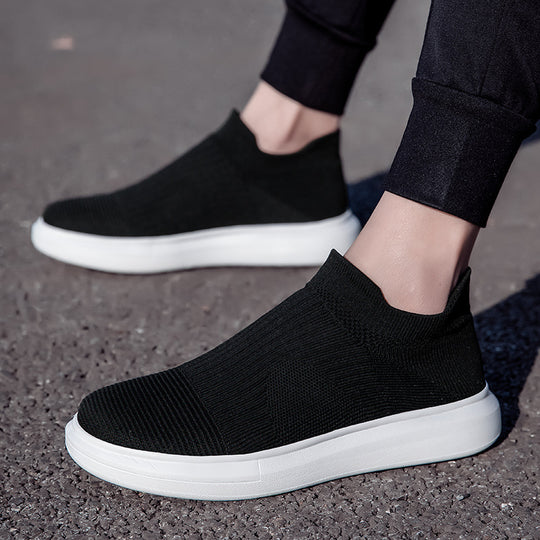 Damen bequeme Slip-On Sneakers mit atmungsaktivem Obermaterial EB