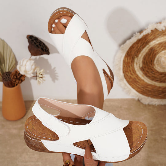 Damen Komfortable Wedge-Sandalen mit ergonomischem Design und atmungsaktiver Sohle EB