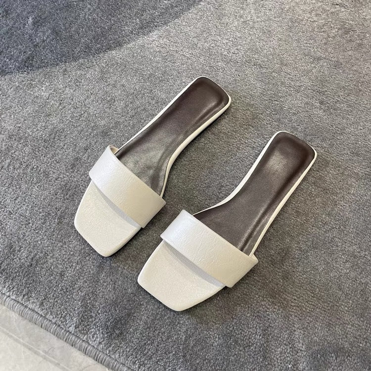 Damen Modische flache Sandalen mit komfortablem Riemendesign EB