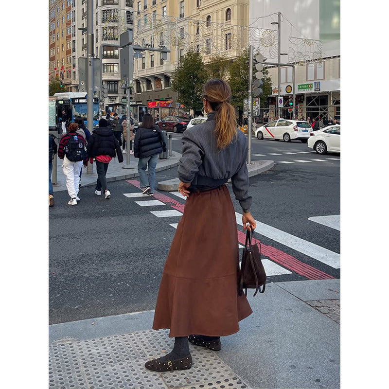 Damen modische und lässige Bomberjacke im minimalistischen Design EB