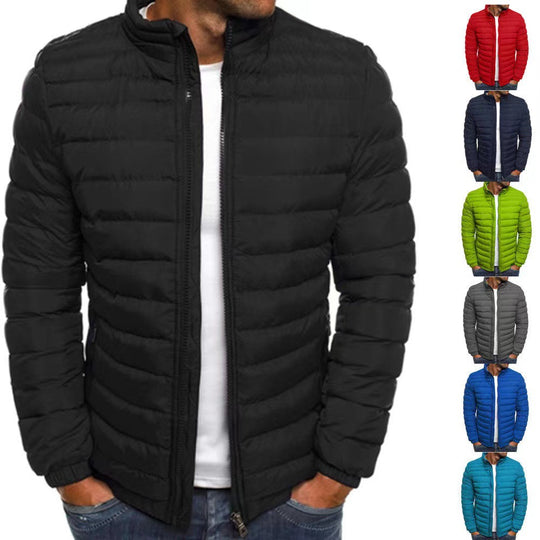 Herren leichte Steppjacke mit hohem Kragen und optimaler Isolierung EB