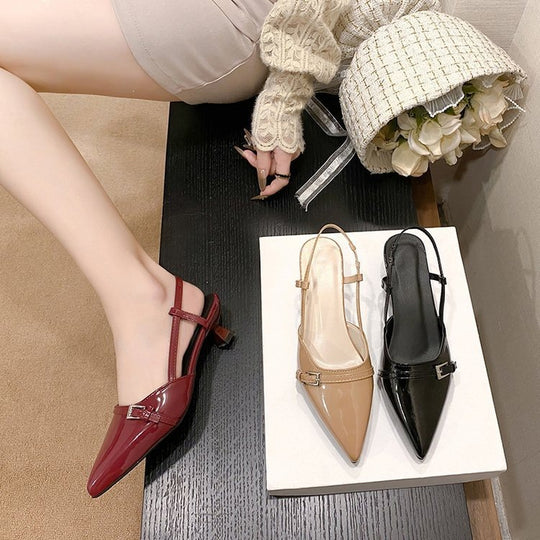 Damen Elegante Slingback-Pumps mit modischem Finishing EB