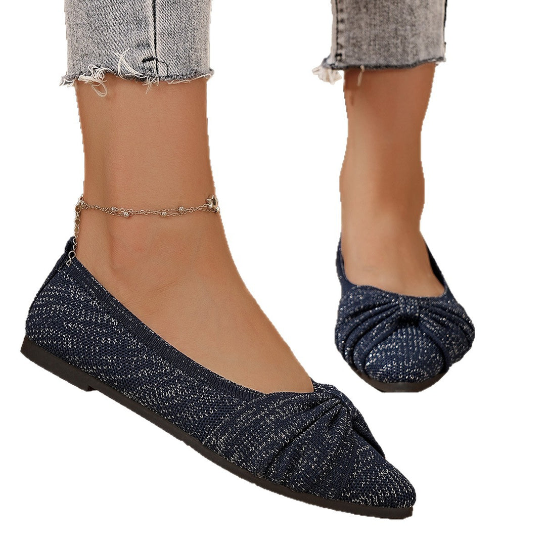 Damen Ballerinas mit eleganter Schleifenverzierung EB