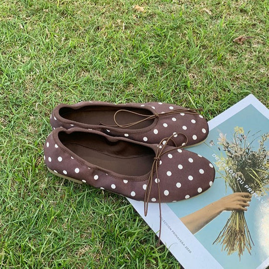 Damen Ballerinas mit femininem Schleifenakzent und weicher Innensohle EB
