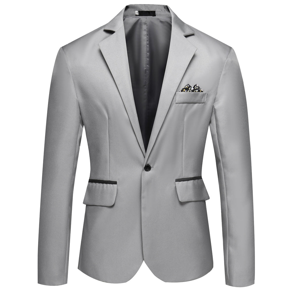 Herren modischer und eleganter Anzugjacke mit satiniertem Finish EB