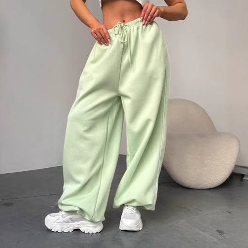 Damen Weite Sporthose mit elastischem Bund EB