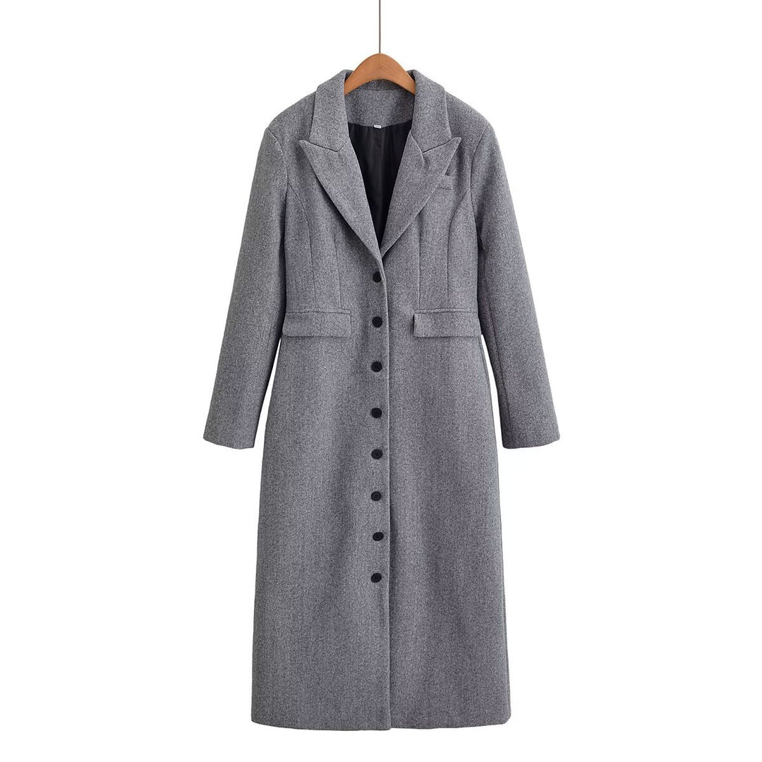 Damen eleganter Bouclé-Mantel EB