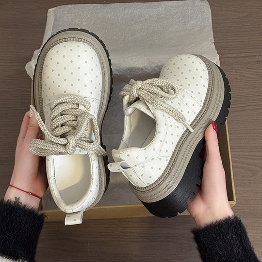 Damen Modische Schnürschuhe mit trendigem Blockabsatz EB