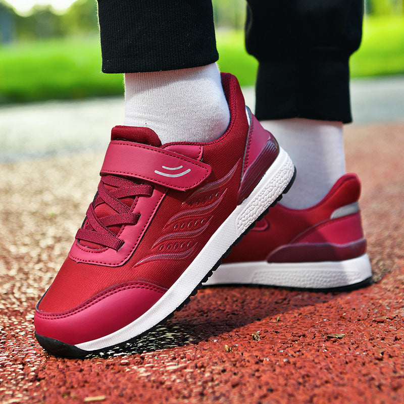 Damen Sportliche Sneaker mit praktischem Klettverschluss und atmungsaktiver Oberflächenstruktur EB
