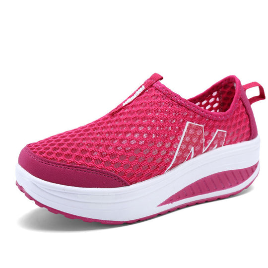 Damen Atmungsaktive Slip-On Sneakers mit rutschfester Sohle und dämpfendem Sohlenprofil EB