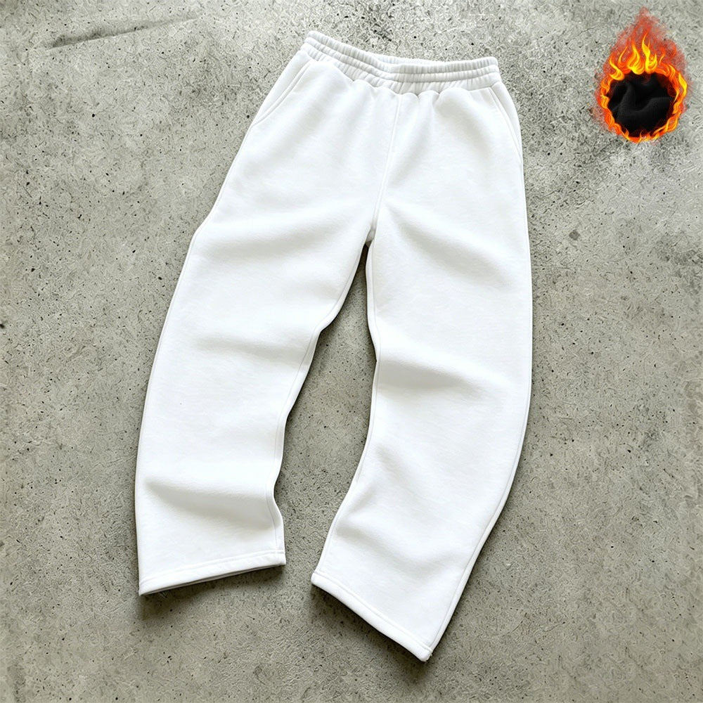 Unisex Thermo-Fleece-Jogginghose mit wärmender Innenbeschichtung, elastischem Komfortbund und geradem Bein EB